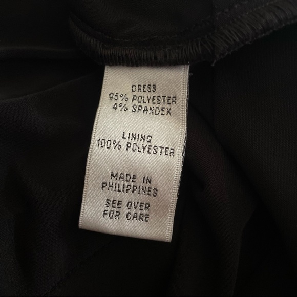 b.too | one-shoulder brown and black rhinestoned dress cinched waist size small - Picture 11 of 11